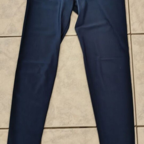 Women's thin leggings used, electric blue, size S