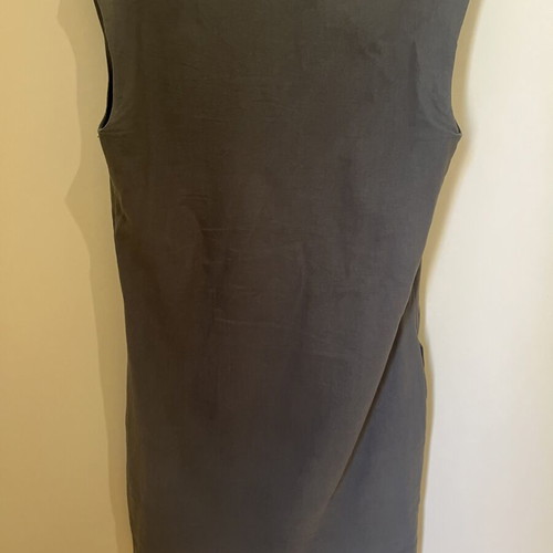 Ancient Kallos dress new, olive green with embroidered details, size XS