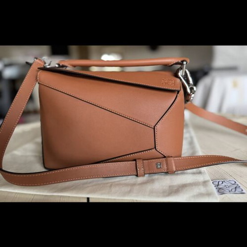 Loewe shoulder bag new brown leather