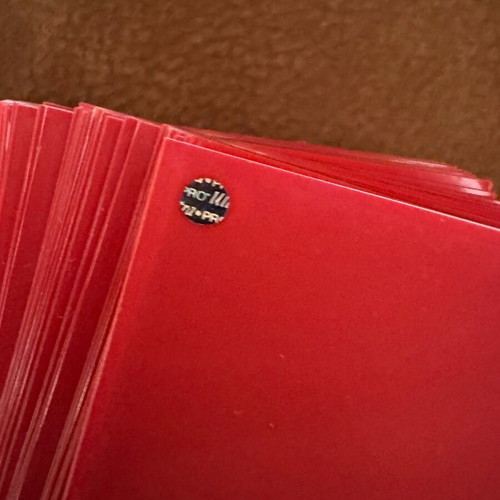 X60 Red Sleeves Yu-Gi-Oh Ultra Pro used
