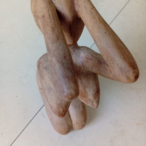 Wooden nude body figure, 20 cm