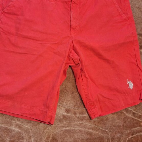 Polo men's red bermuda shorts like new, size XL