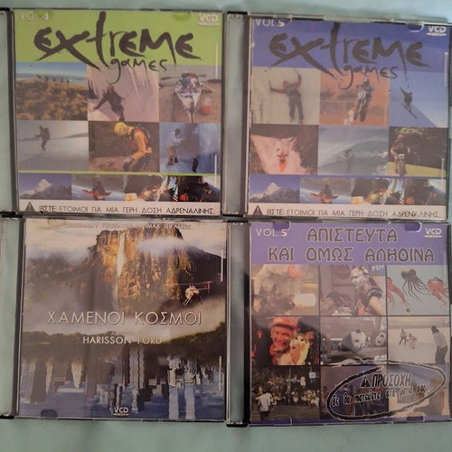 12 Vcd documentaries like new with Greek subtitles