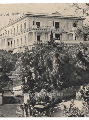 Achilleion Corfu postcard used, 1910s vintage