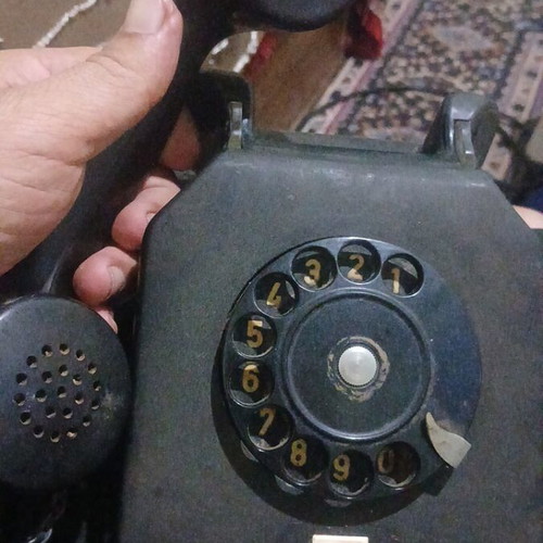 RFT Nordfern W63a vintage bakelite rotary phone used