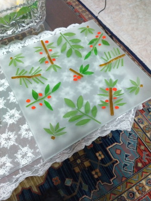 Christmas platter new 31x31cm