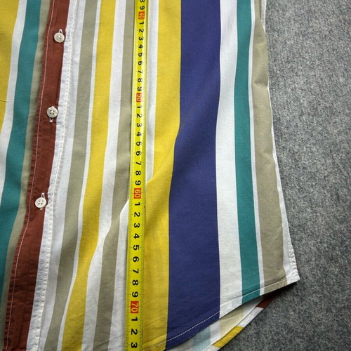 Vintage Kevin Up striped men's shirt medium multicolor used