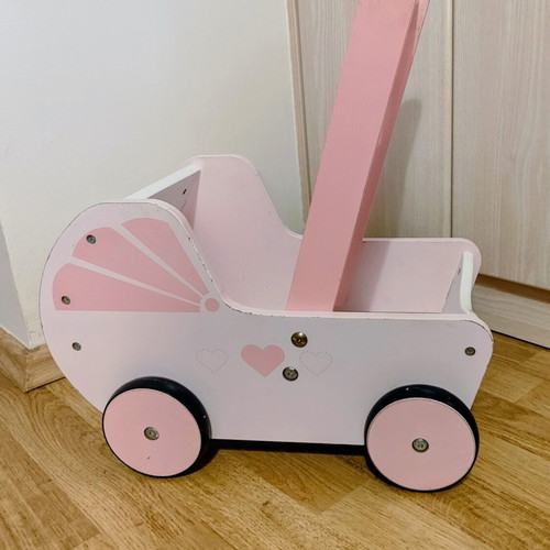Playtive Wooden Doll Stroller vintage style, like new