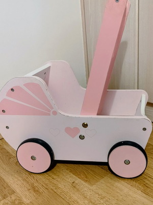 Playtive Wooden Doll Stroller vintage style, like new