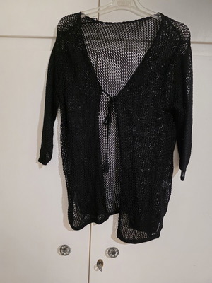 Knitted thin cardigan with cord, made in Italy, large, new