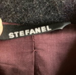 Grey Dark Coat with Purple Stefanel like new