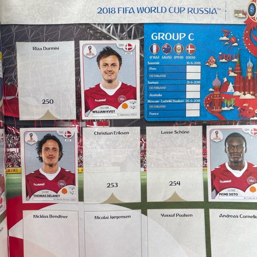 Panini FIFA World Cup Russia 2018 Sticker Album used