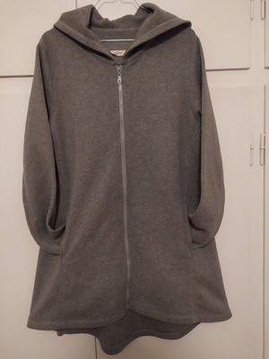 Naiba long hoodie jacket like new, size S-M, grey