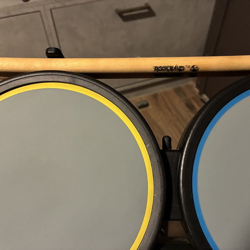 Drums Rock Band used for Xbox 360 with pedal and sticks