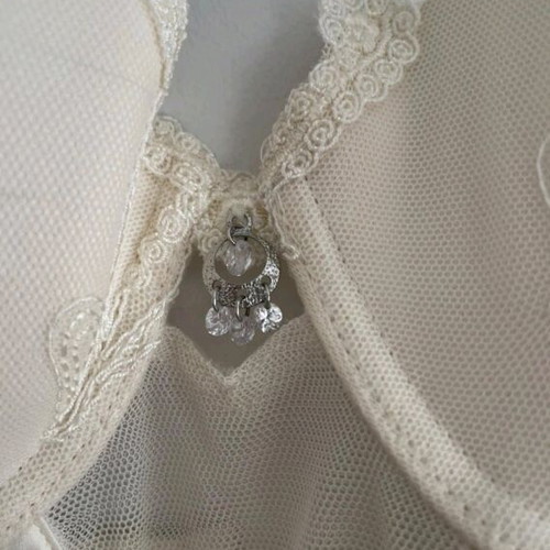 Wedding corset like new, cream with lace and ribbons Luna