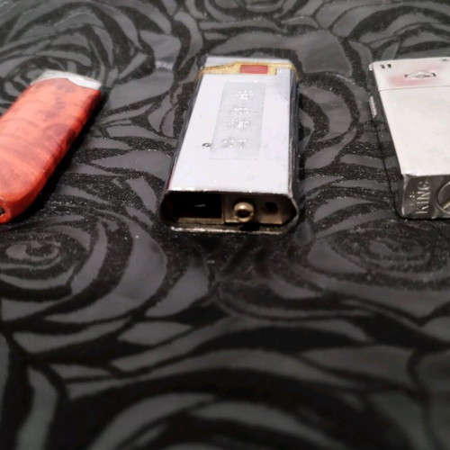Vintage lighters used, set of 6 pieces