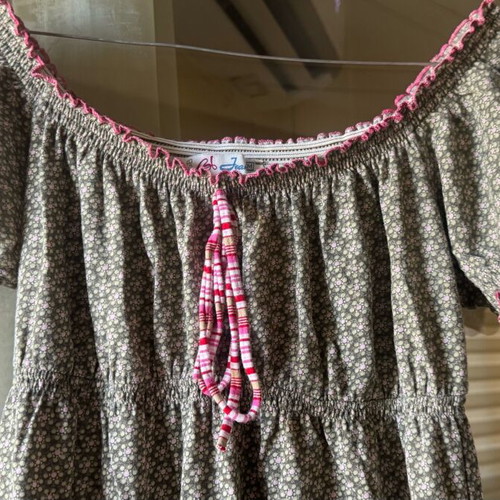 BSB mini dress like new, green and pink, size M