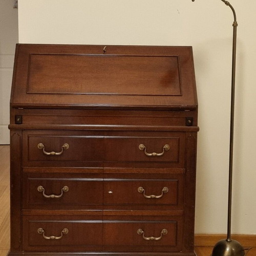 Secretary desk used walnut with drawers