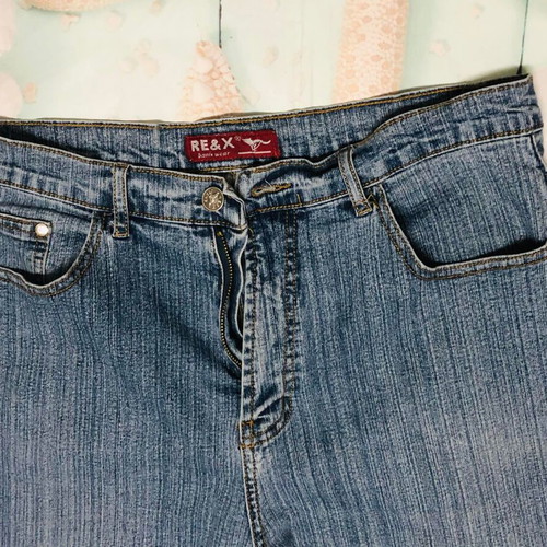 RE&X Pants used, size L, blue