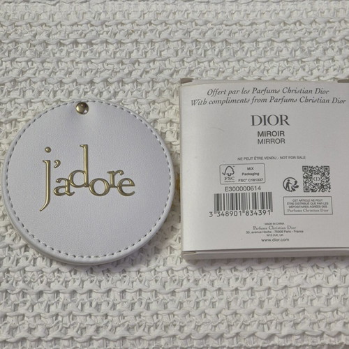 Dior J'adore Bag Mirror new, white with gold details
