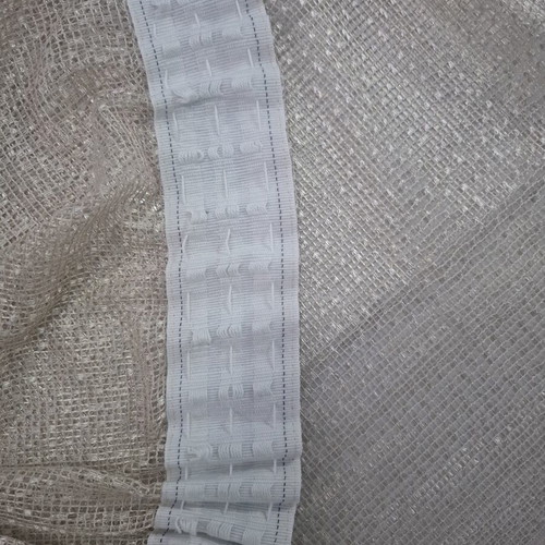 Modern curtain net ready to hang, like new, ivory color
