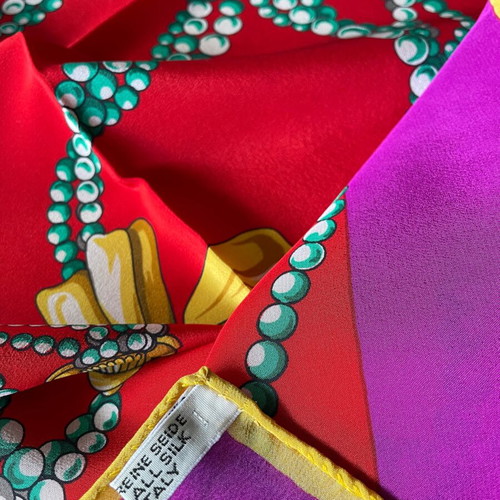 Silk scarf LORIS AZZARO PARIS new with beautiful colors