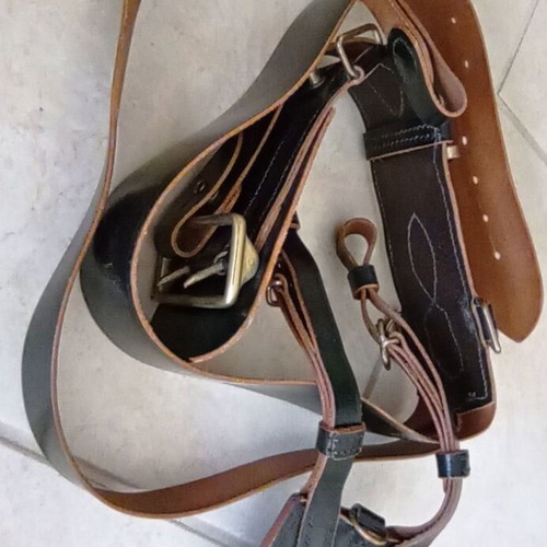 Sam Browne Beewyse London 34" Military Officer Belt Set