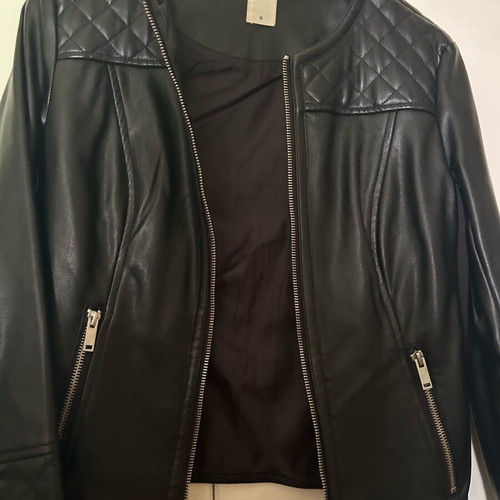 Leather jacket like new, black, size S
