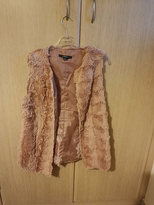 Attrattivo sleeveless fur vest pink like new size M