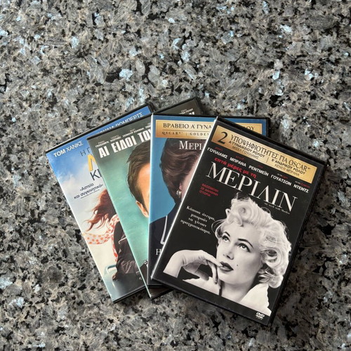 Set of 4 DVDs movies The Iron Lady, Marilyn, Larry Crowne, The Ides of March like new