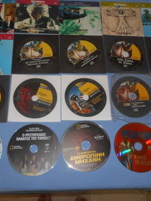 Documentary DVDs used, pack of 20