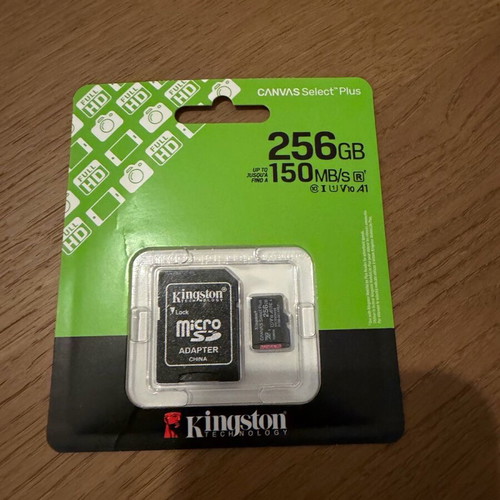 Kingston Canvas Select Plus microSDHC 256GB Class 10 UHS-I καινούργιο με αντάπτορα
