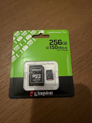 Kingston Canvas Select Plus microSDHC 256GB Class 10 UHS-I καινούργιο με αντάπτορα