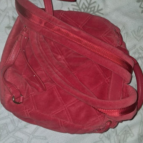 Juicy Couture red backpack with gold details
