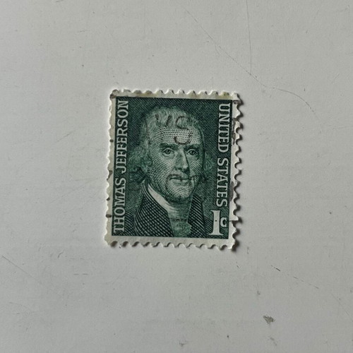 Vintage Thomas Jefferson Prominent Americans US Stamp 1968 used