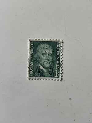 Vintage Thomas Jefferson Prominent Americans US Stamp 1968 used