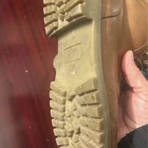 Leather boots used, brown, size 42