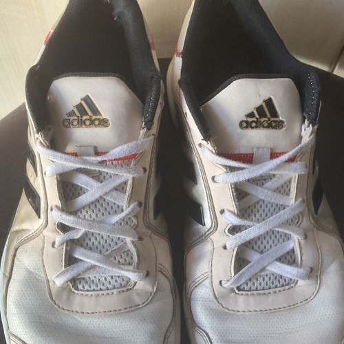 Adidas men's trainers used, size 45, white casual shoes