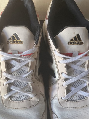 Adidas men's trainers used, size 45, white casual shoes
