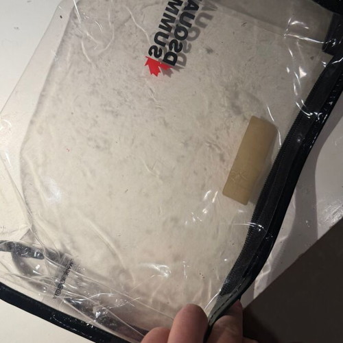 Dsquared2 Summer transparent toiletry bag like new, black and white