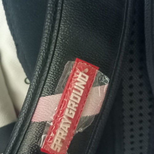 Sprayground leather backpack new, black and white, genuine from New York