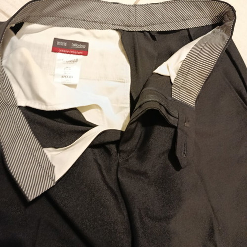 Marks & Spencer Tailoring men's fabric pants like new, black, crease resistant