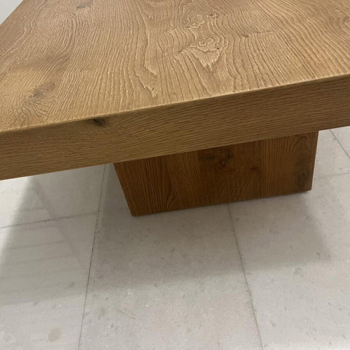 Living room coffee table with oak veneer, 120x80 cm