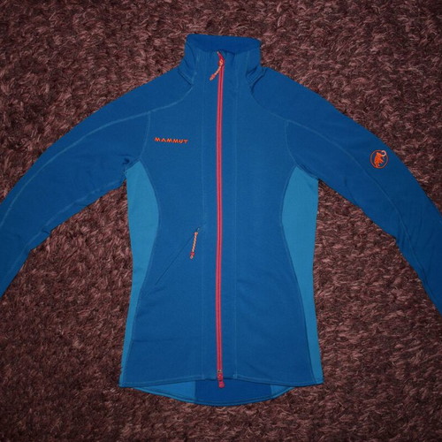 Mammut Eiger Extreme Hoody fleece women size XS used, blue and orange