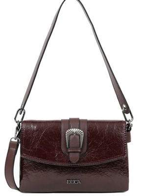 Чанта тип хиаст Doca нова бордо