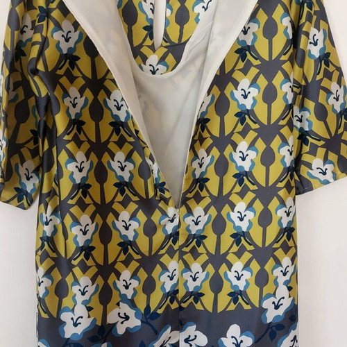 Satin dress Maison 123 like new, size 38/40, multicolor