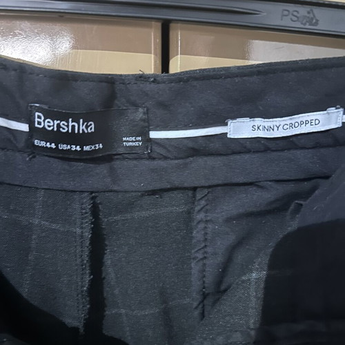 Bershka men's formal skinny pants size 44, black