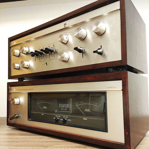 Luxman CL-350 & M-1600 vintage high-end preamplifier and power amplifier set used