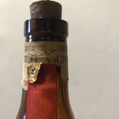 Grand Marnier collectible bottle with cork and drink, 1970s-1980s, used