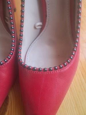 Δερματινη Κοκκινη Γοβα Νο 40 Like New Με Τρουκς